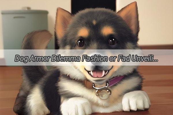 Dog Armor Dilemma Fashion or Fad Unveiling the Pros and Cons of Pooch Protective Gear